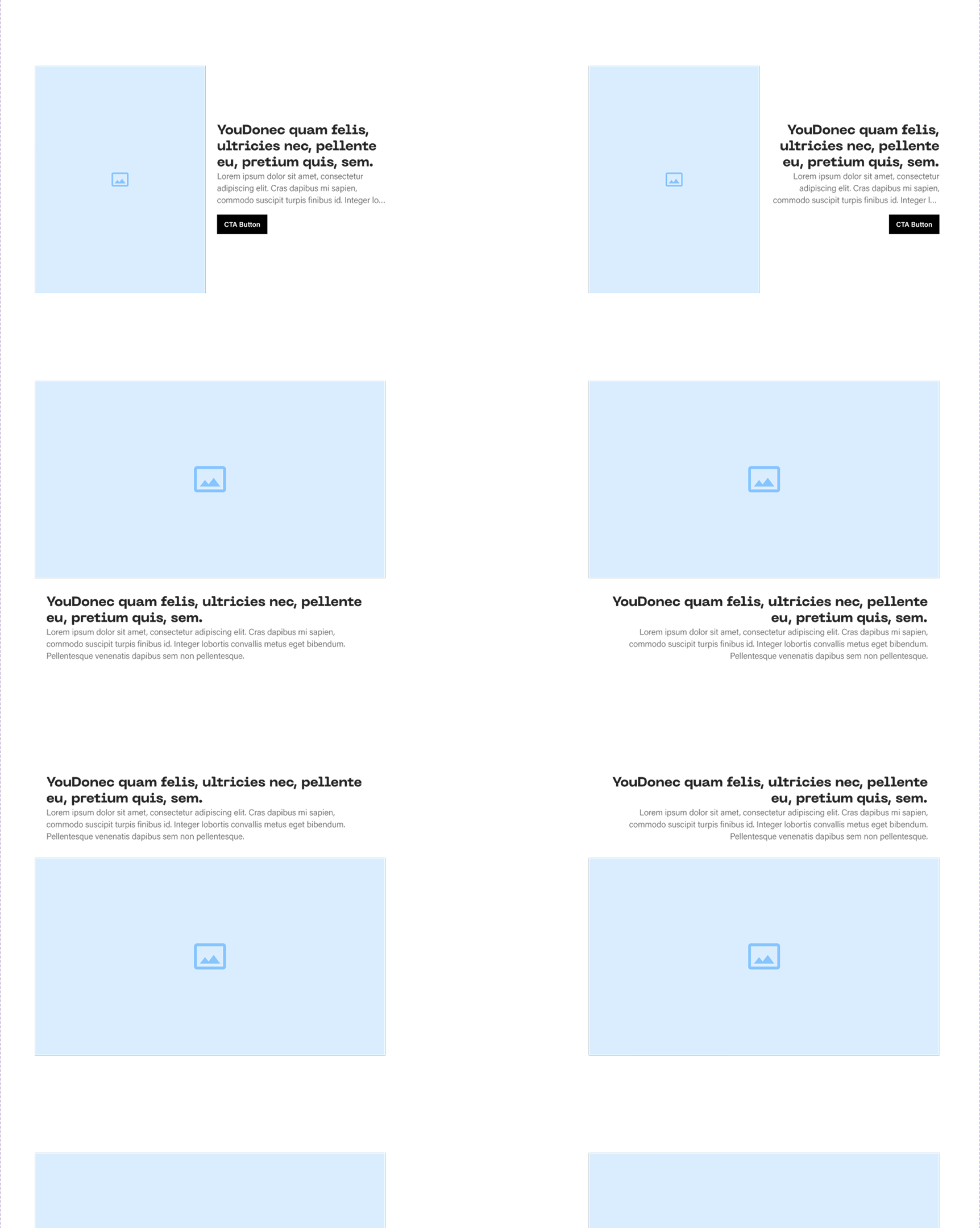 Article cards — English & Arabic (RTL)